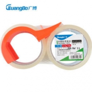GuangBo 广博 FX-38 透明胶带 48mm*50y(45.7米) 2卷装 含封箱器 6.9元包邮（需用券）