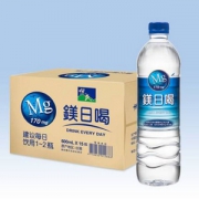 中国台湾原装进口，悦氏 镁日喝矿泉水 600ml*6瓶