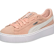 Puma 彪马 Suede Platform 女士麂皮防水台运动鞋