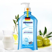 sanosan哈罗闪婴儿沐浴露洗发水二合一500ml*2件
