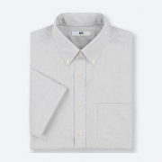 UNIQLO 优衣库 DRY EASY CARE 414569 男士牛津纺短袖衬衫