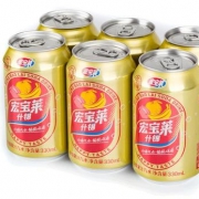 宏宝莱 什锦果汁汽水 330ml*12罐 19.9元包邮（需用券）