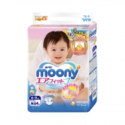 尤妮佳（moony） 婴儿纸尿裤 M号 64片 70.5元