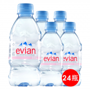 evian 依云 天然矿泉水 330ml*24瓶 67.8元包邮包税（需用券）