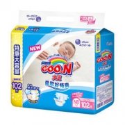 PLUS会员：GOO.N 大王 维E系列 婴儿纸尿裤 NB号 102片 *4件