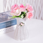 仿真玫瑰花+花瓶配饰文艺小花篮 券后￥2