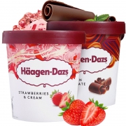 8日0点：Häagen·Dazs 哈根达斯 冰淇淋 460ml*2桶 *2件 203.5元包邮（双重优惠）