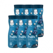 网易考拉黑卡会员： Gerber 嘉宝 星星泡芙蓝莓口味 42g*6罐装