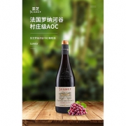 圣芝红酒法国原瓶进口罗纳河谷AOC城堡干红葡萄酒750ml