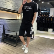 男士休闲T恤运动套装