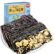京东PLUS会员：百草味 坚果炒货 巴旦木仁夹心海苔脆片40g/盒 *12件 102.8元包邮（满减 合8.57元/件）