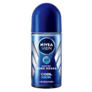 NIVEA 妮维雅 男士海洋酷爽爽身走珠液 50ml *3件 51元（3件5折，合17元/件）