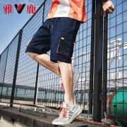 雅鹿 男士休闲五分裤