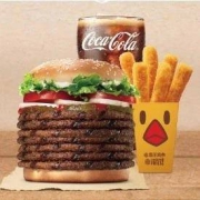 10点开始： BURGER KING 汉堡王 七层皇堡纪念版套餐 单次电子兑换券