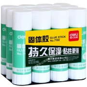 deli 得力 7102 固体胶棒 21g/支 12支/盒 13.2元（拼购价）