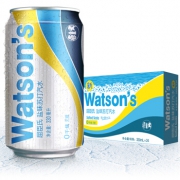 88VIP：Watsons 屈臣氏 盐味苏打汽水 330ml*24瓶 *2件 134.1元包邮（多重优惠）