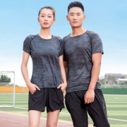SK＆SA 弹力速干面料 男女 透气T恤+5分裤套装 39.9元包邮