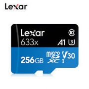 Lexar 雷克沙 633x microSDXC A1 UHS-I U3 TF存储卡 256GB 178元包邮（需用券）