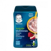 Gerber 嘉宝 香蕉苹果草莓混合谷物米粉 227g 罐装 *4件 64元（合16元/件）