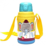LOCK&LOCK 乐扣乐扣 LHC1435EPT 儿童保温杯带吸管 550ml 大象图案