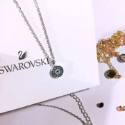 SWAROVSKI 施华洛世奇 LUCKILY 女士幸运圆形恶魔之眼项链 5468918