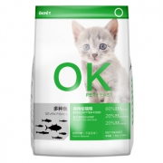 OKPET 多种鱼 通用幼猫猫粮 1.8kg 25元包邮（需用券）