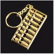 吉风尚 铜算盘钥匙环 7号 6*2.7*0.5cm 9.9元包邮（需用券）