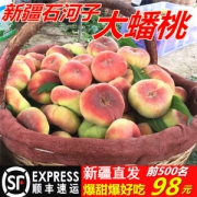 中国最好吃的蟠桃 新疆石河子143团一级黄金蟠桃 净重4斤 93元包顺丰空运 新疆直发