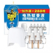 15日10点：Raid 雷达 电热蚊香液套装（加热器+56晚*5瓶） *2件 36.9元包邮（前5分钟，合18.45元/件）