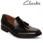 限UK6码，Clarks 其乐 Tilden Stride 男士真皮流苏乐福鞋