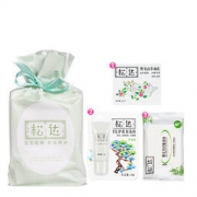松达 夏季旅行大礼包 山茶油乳小样+松?粉小样+竹纤维棉柔巾10片装 5元包邮（需用券）