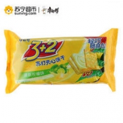 康师傅3+2苏打夹心饼干 清新柠檬味300克包 *2件