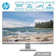 HP 惠普 27QI 27英寸显示器（2K、IPS、99% sRGB） 1599元包邮
