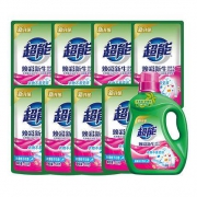 10点开始：超能 双离子洗衣液 (1.5kg+500g*8包）*2件