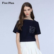 Five Plus 女士棉质刺绣短袖