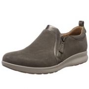 PrimeDay、亚马逊最畅销休闲女鞋：4UK码 Clarks/其乐 Un Adorn 拉链磨砂皮鞋
