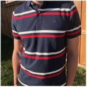 Tommy Hilfiger 汤米希尔费格 男士条纹POLO衫 158.34元包邮