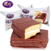 真巧旗舰店 巧克力涂层夹心蛋糕1kg 券后￥24.9