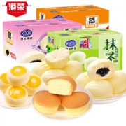 港荣 蒸蛋糕 900g*2件+鸡蛋饼干 500g 71.8元包邮