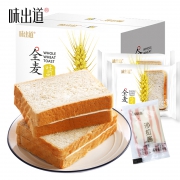 味出道 全麦面包谷物吐司1000克  券后17.9元