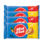 slaiolai 果心酱夹心饼干 草莓/菠萝味 240g*3袋 9.9元包邮（需用券）