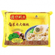 湾仔码头 上海菜肉大馄饨 青菜香菇猪肉口味 600g（30只） *8件 103.44元包邮（多重优惠）