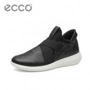 ECCO爱步鞋子男潮流 休闲松紧带设计减震套脚鞋 赛速450544