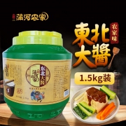 东北大酱 沾葱沾菜纯黄豆酱1500g 13.9元包邮