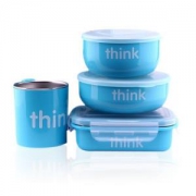 thinkbaby辛克宝贝不锈钢儿童餐具套装+凑单品
