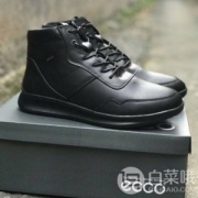 限UK6码，Ecco 爱步 Aquet雅仕系列 女士高帮GTX防水真皮休闲鞋