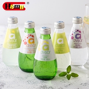 高颜值玻璃瓶装，土耳其进口 Hamu 水果味气泡水 200mlx4罐 14.25元包邮