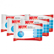 凑单品： NUK 婴儿手口湿巾 10片 五连包  22元