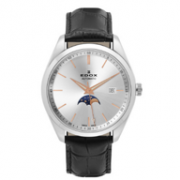 月相显示：EDOX 依度 Les Vauberts 80505-3-AIR 男士机械腕表