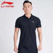 LI-NING 李宁 男透气速干 休闲运动Polo衫